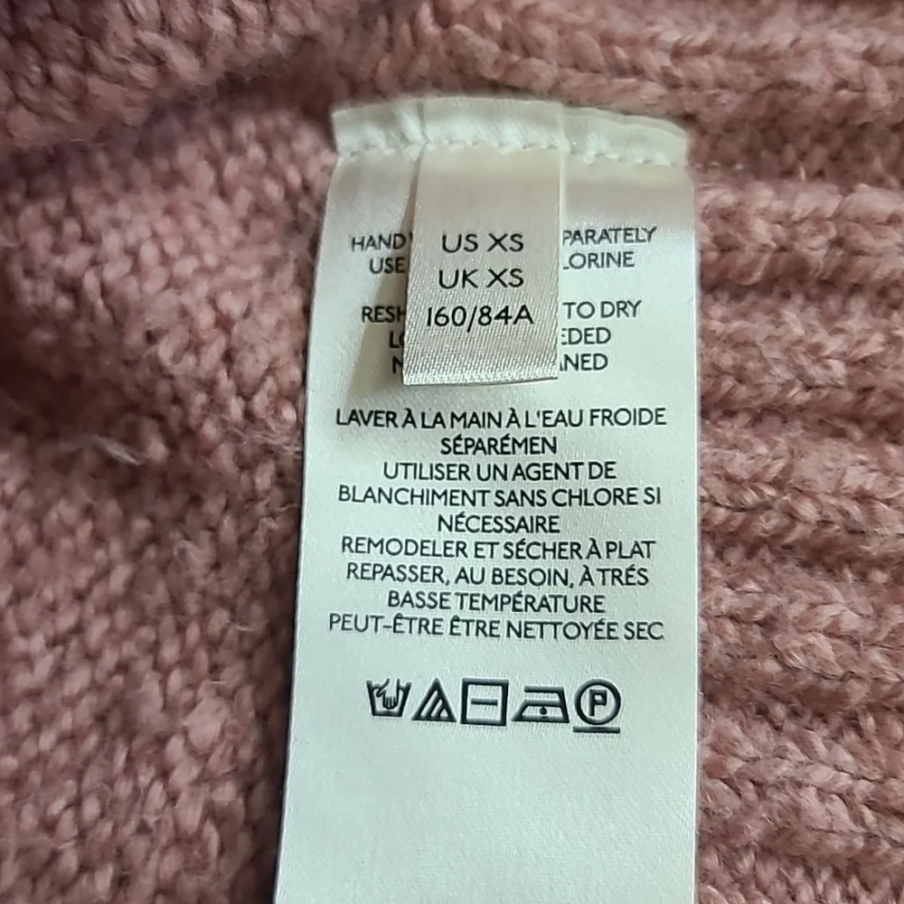 Free People v neck shaggy knit sweater